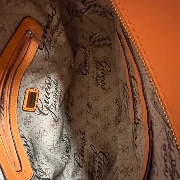 Guess Korry tote- Sun-kissed Orange/Gold hardware - NWT - Picture 12 of 13